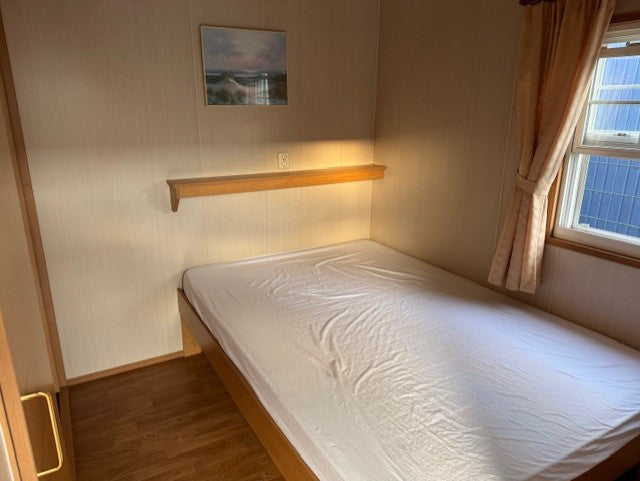 Dubbel chalet 7.30 x 7.00 2 slaapkamers douche/toilet cv VERKOCHT!