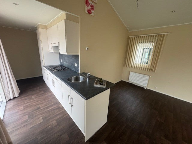 **TOP chalet 12.00 x 4.60 2 slaapkamers spiegelbeeld VERKOCHT**