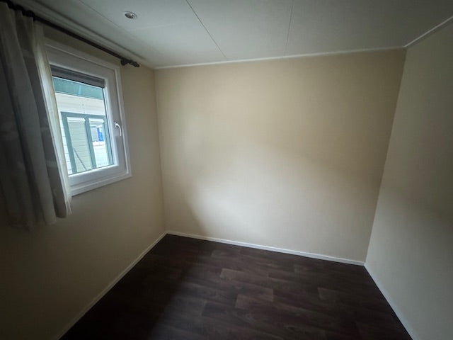 **TOP chalet 12.00 x 4.60 2 slaapkamers spiegelbeeld VERKOCHT**